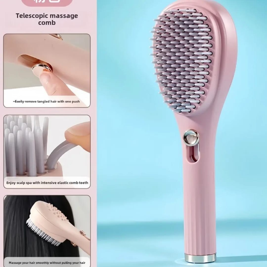 اضغط وأزل فرشاة الشعر