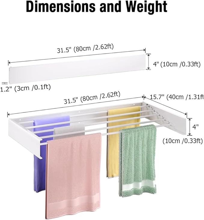 رف تجفيف الملابس القابل للطي